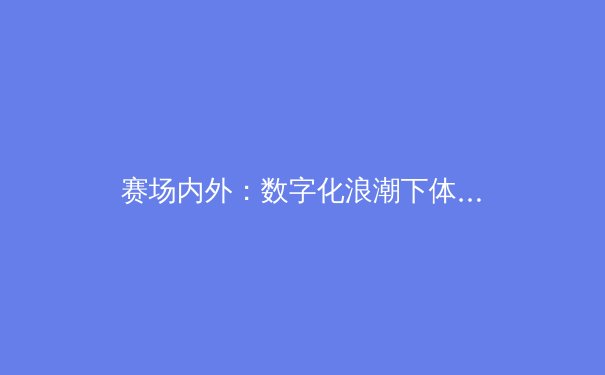 赛场内外：数字化浪潮下体育产业的变革与未来 - 2
